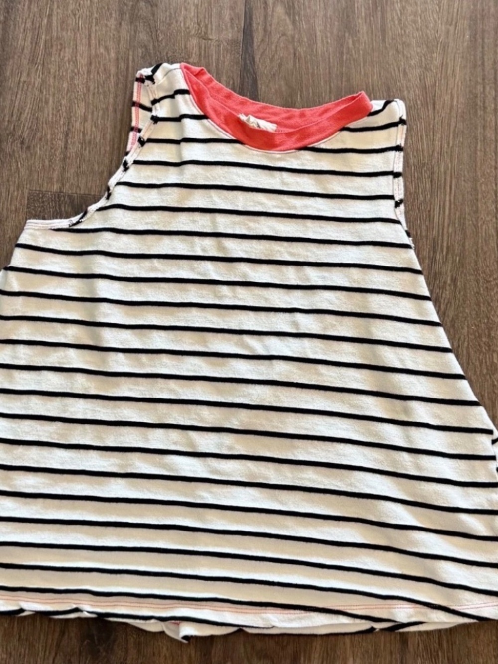 Betsey's Boutique Shop Women's Striped Tank - White/Black - Size XL